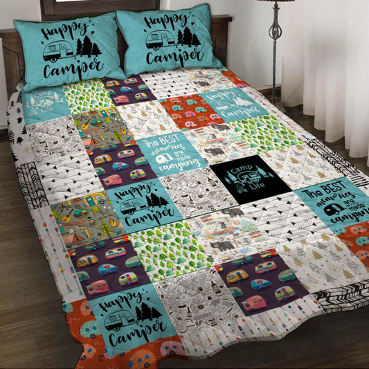 Happy Camper -  Camping Quilt Set 112021
