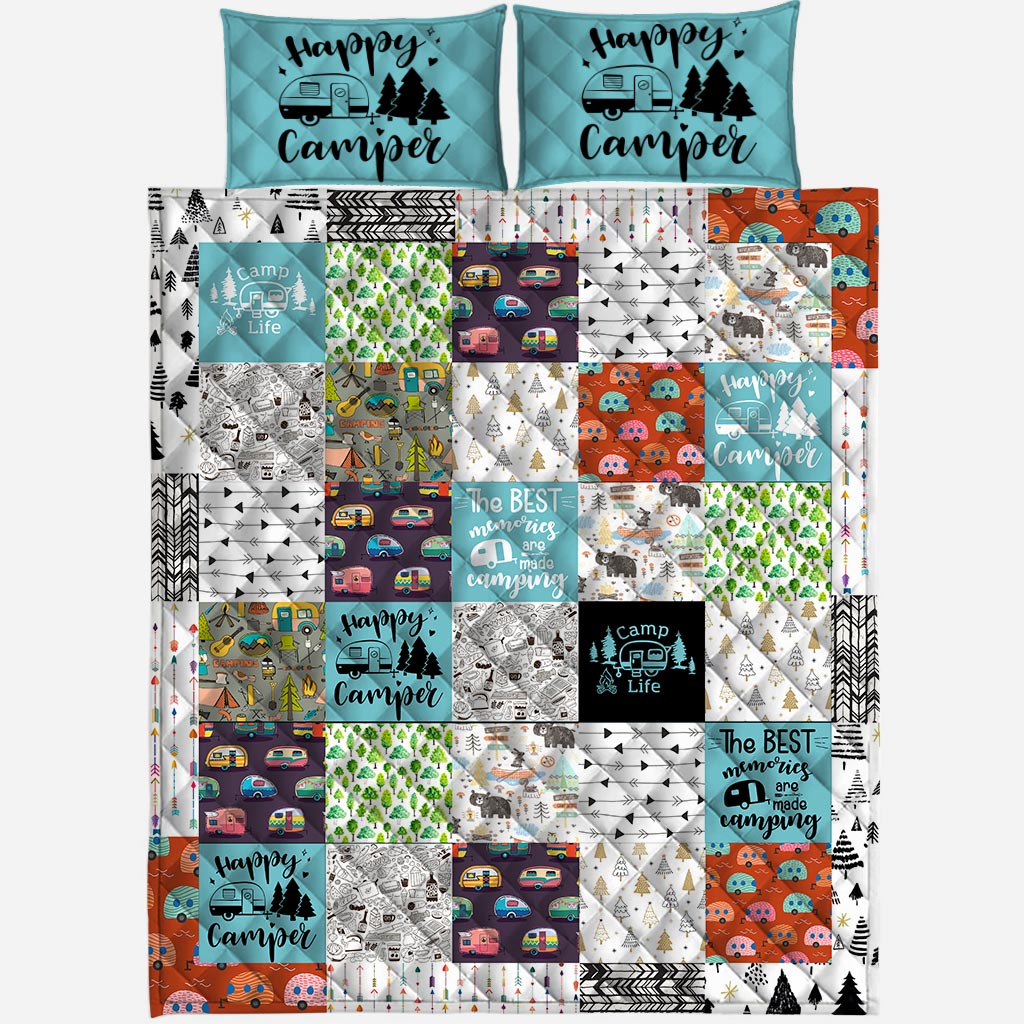 Happy Camper -  Camping Quilt Set 112021