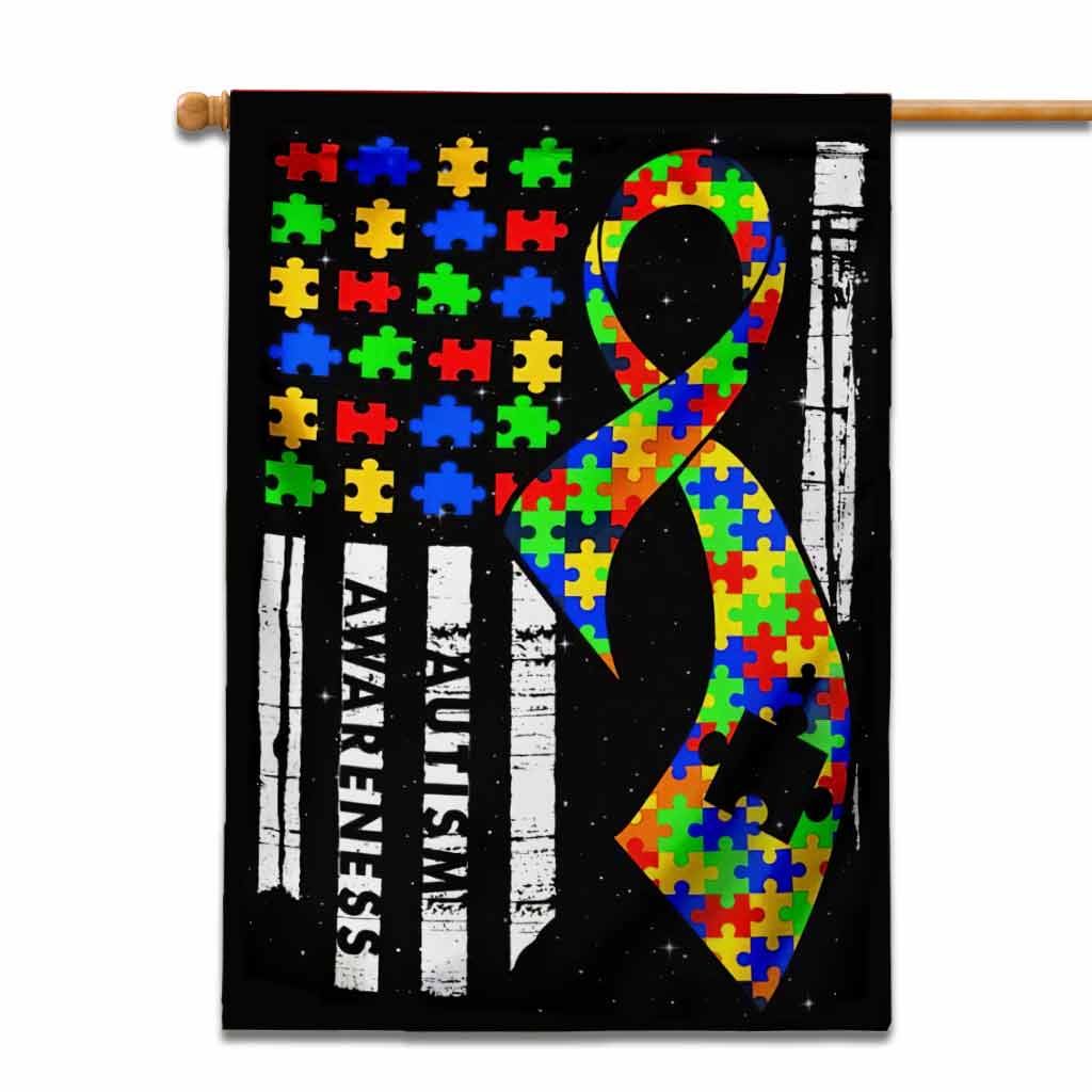 Autism Awareness - House Flag 112021