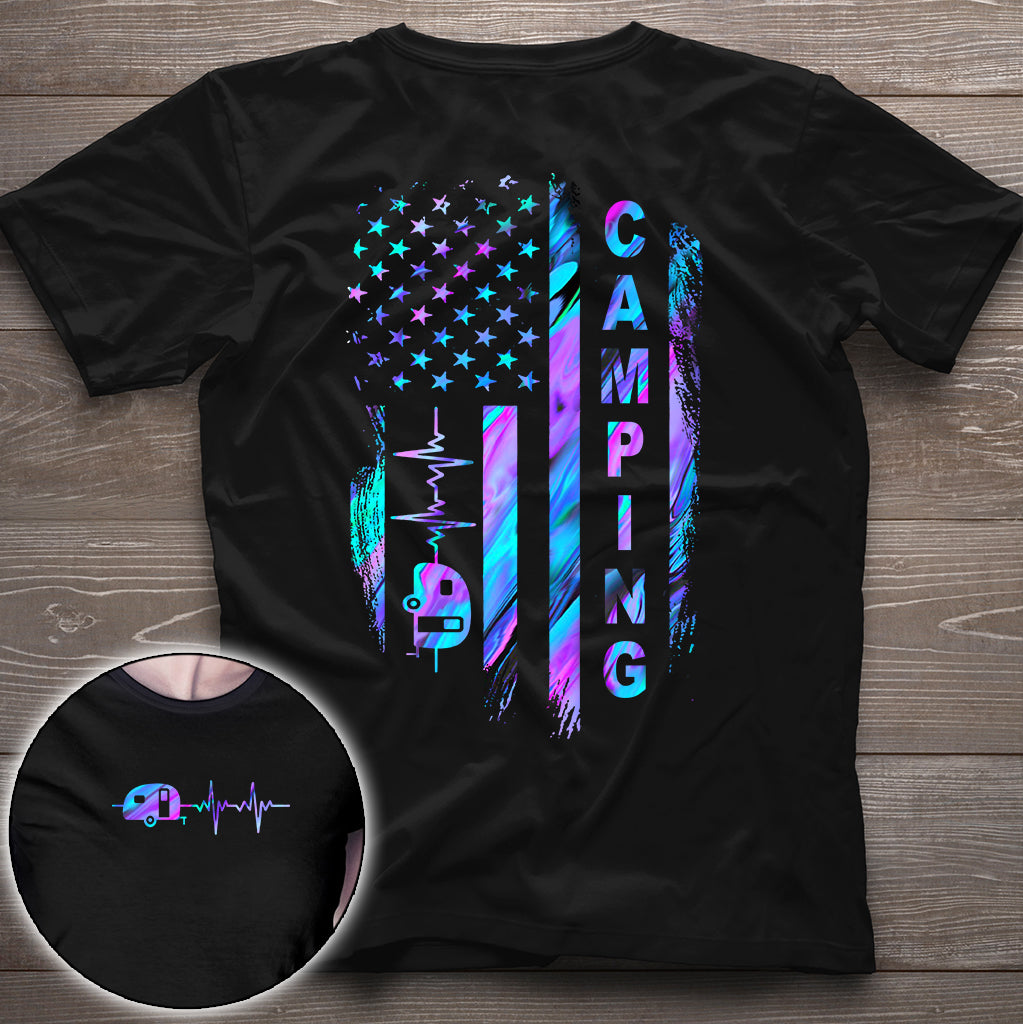 Camping Flag - Hologram T-shirt and Hoodie 1121