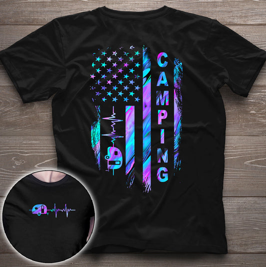 Camping Flag - Hologram T-shirt and Hoodie 1121