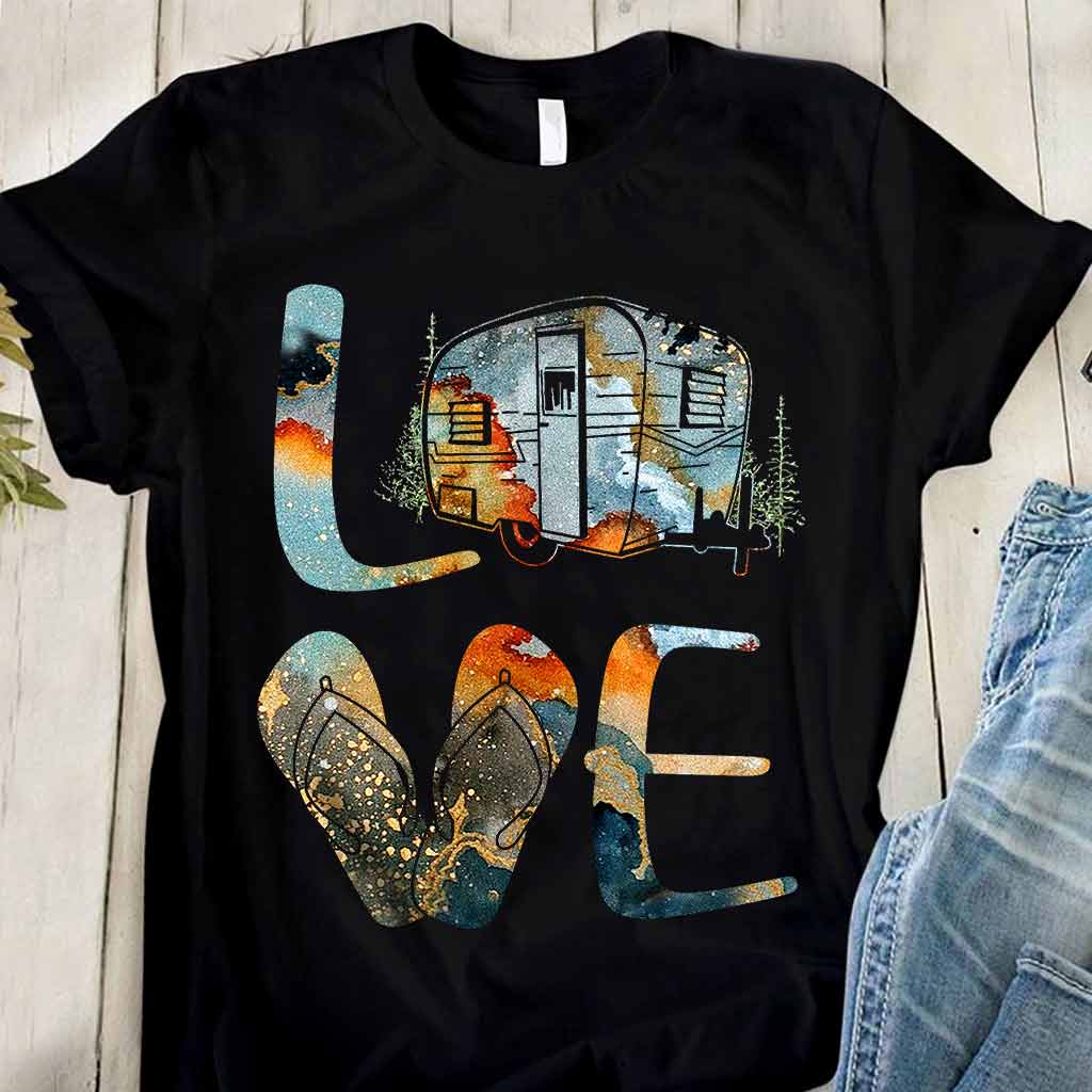 Love - Camping T-shirt and Hoodie 112021