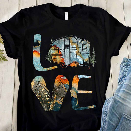 Love - Camping T-shirt and Hoodie 112021