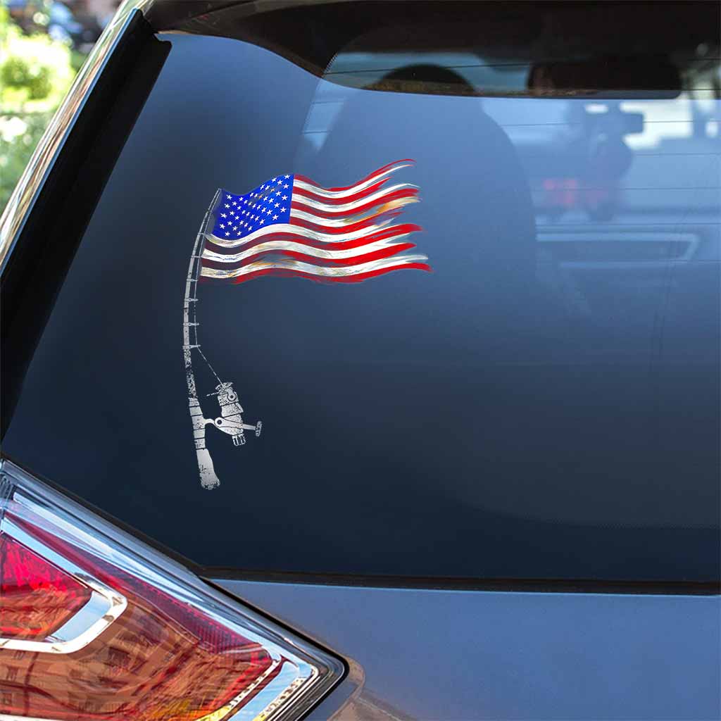 Fishing American Decal Full 112021