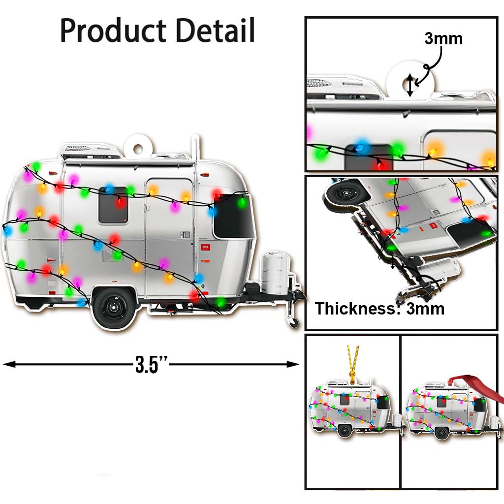 Camping Items Collection - Christmas Camping Ornament (Printed On Both Sides)