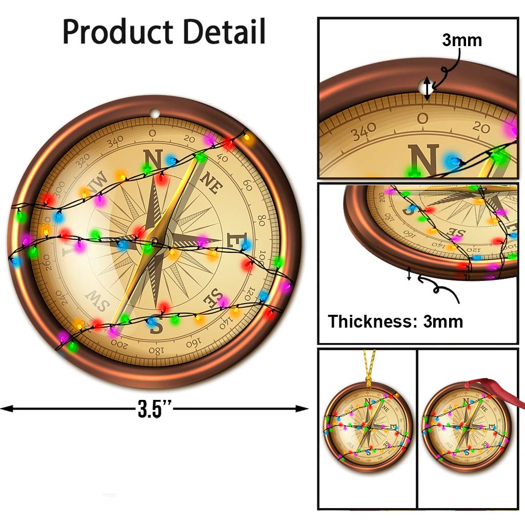Camping Items Collection - Christmas Camping Ornament (Printed On Both Sides)