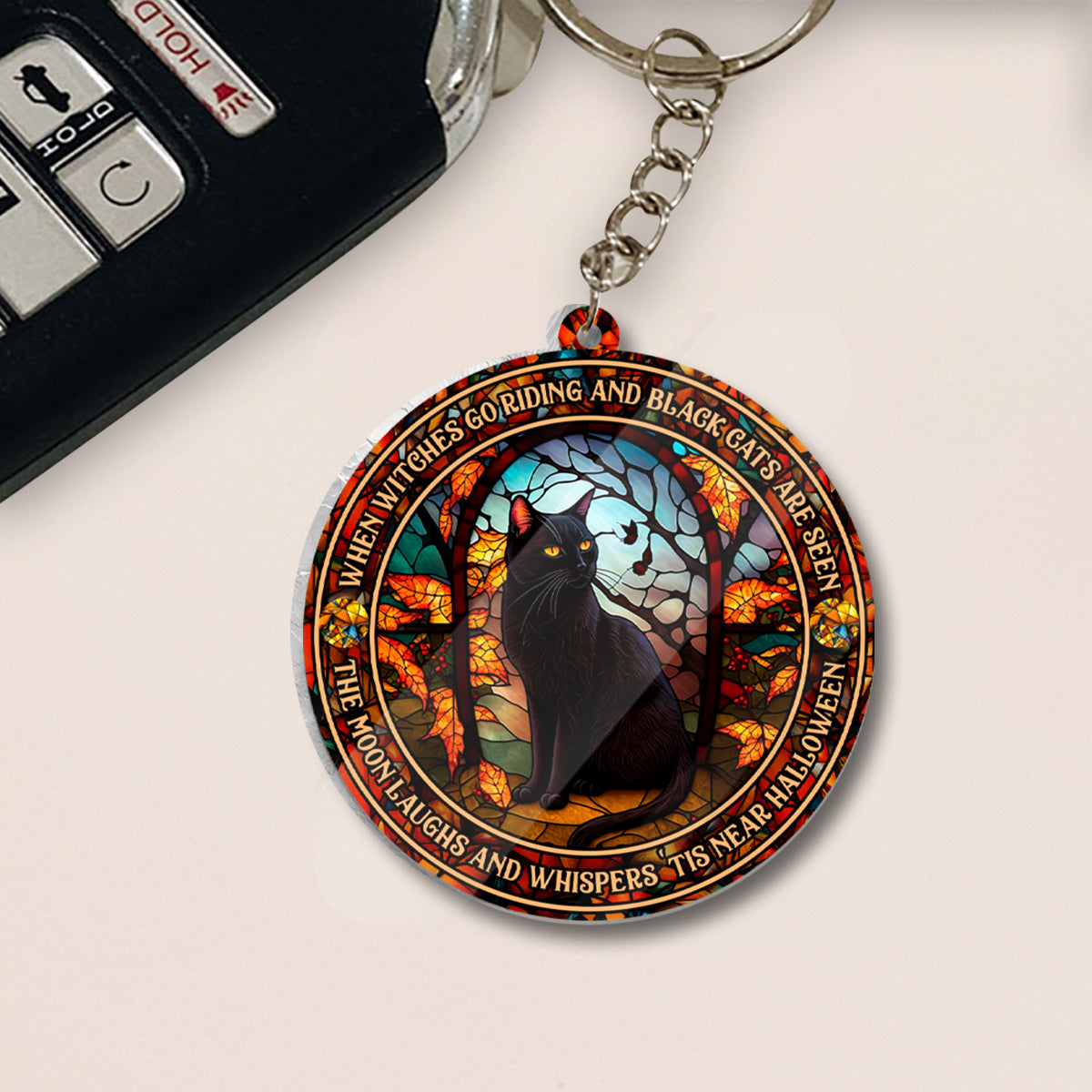 When Witches Go Riding And Black Cats Are Seen Witch - Witch One-sided Keychain