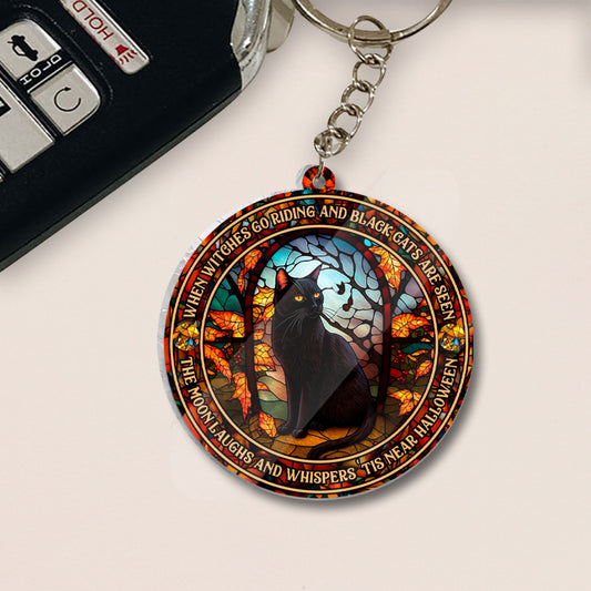 When Witches Go Riding And Black Cats Are Seen Witch - Witch One-sided Keychain