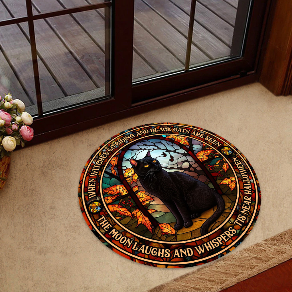 When Witches Go Riding And Black Cats Are Seen Witch - Witch Shaped Doormat