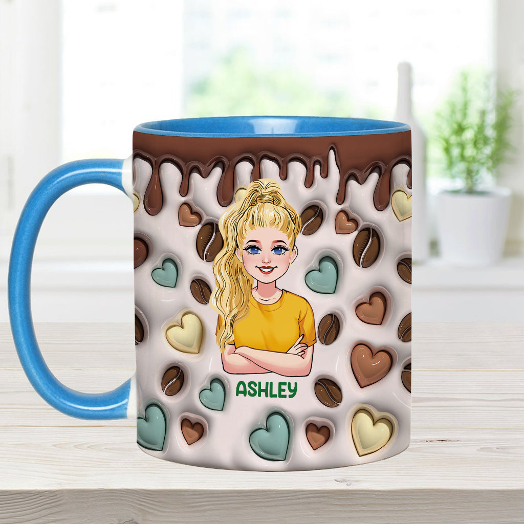 Caffeine Queen - Personalized Coffee Accent Mug