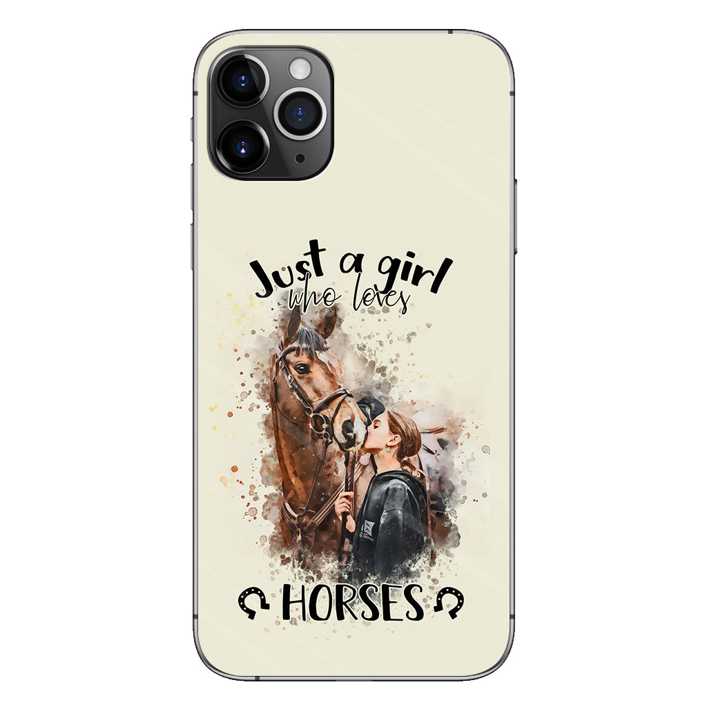 Just A Girl Who Loves Horses - Personalized Horse Phone Case