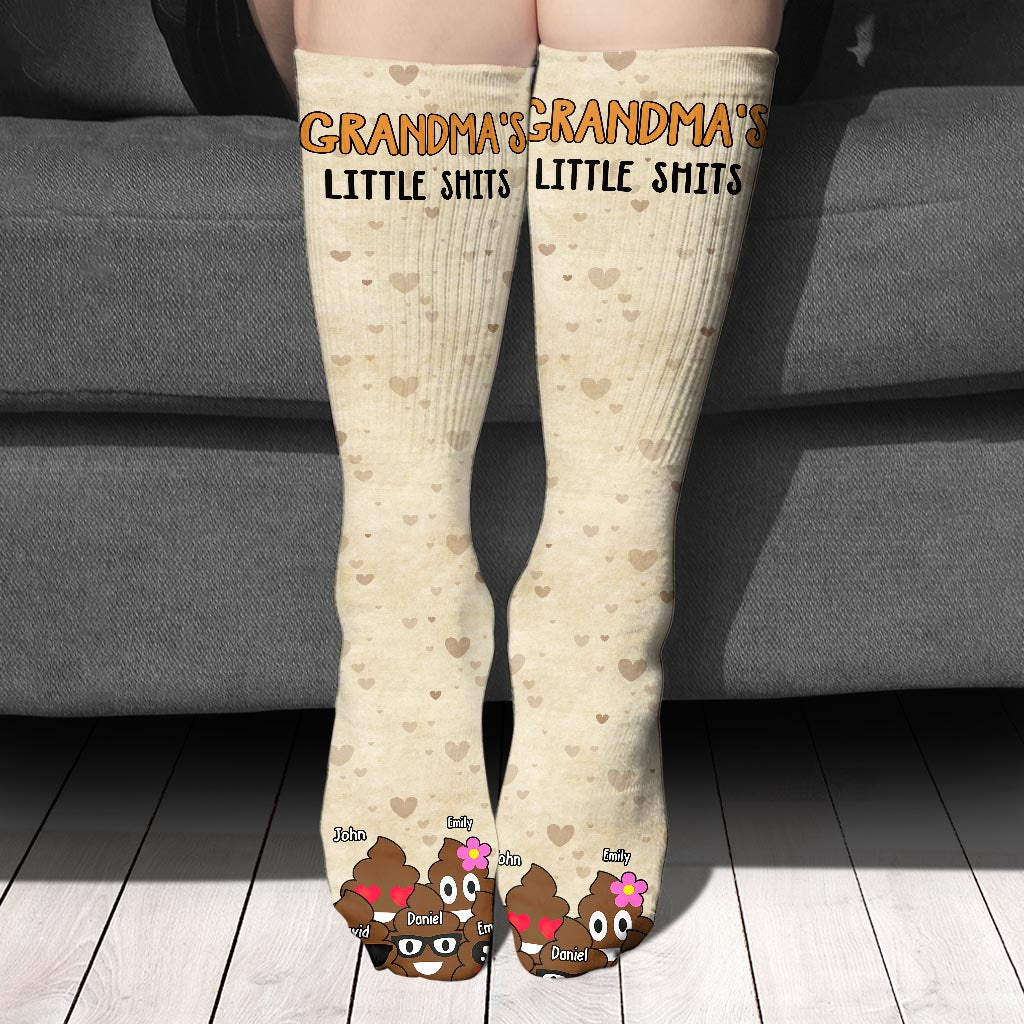 Dad's Little Cuties - Gift for dad, grandma, grandpa, mom, uncle, aunt - Personalized Socks