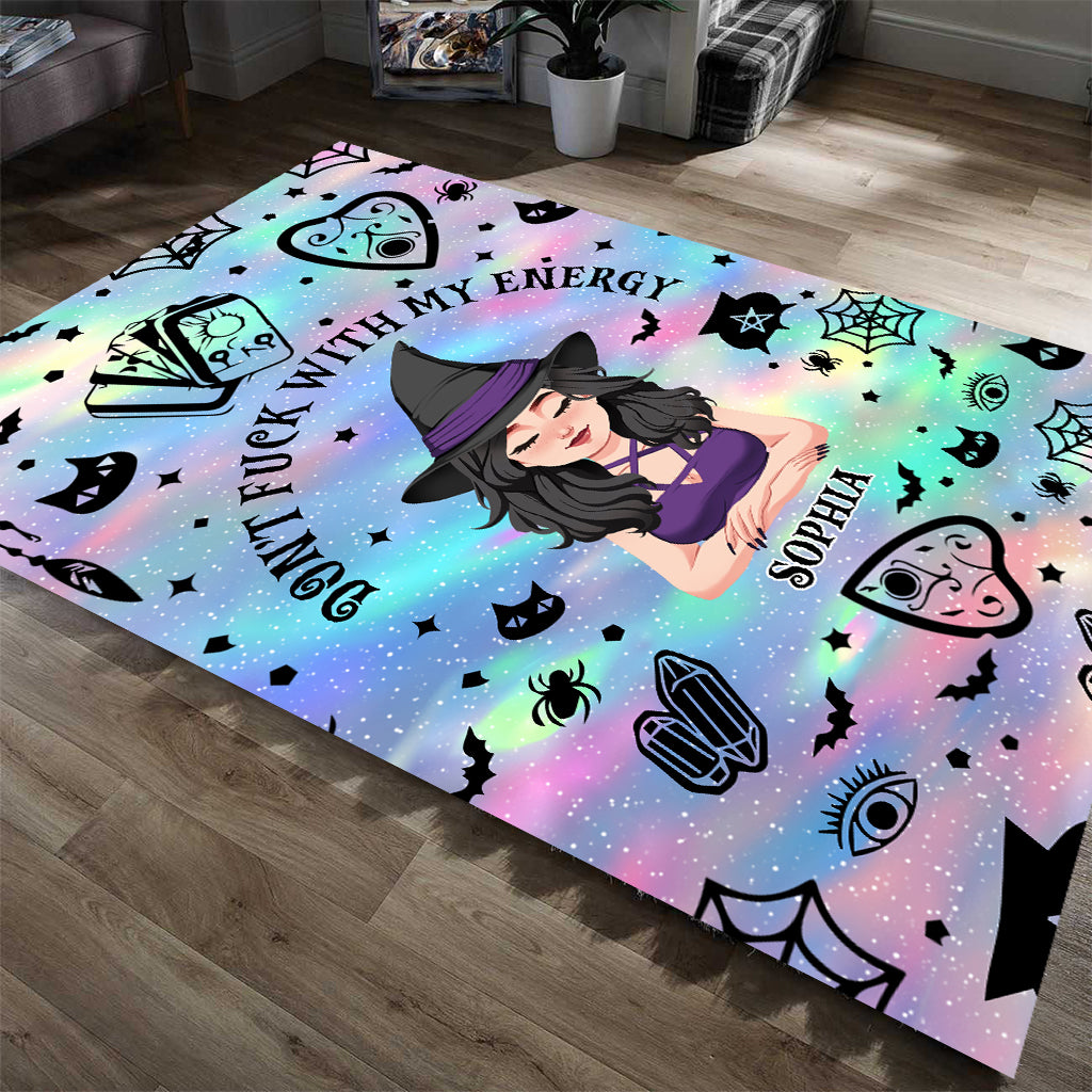Don't F With My Energy - Personalized Witch Rug