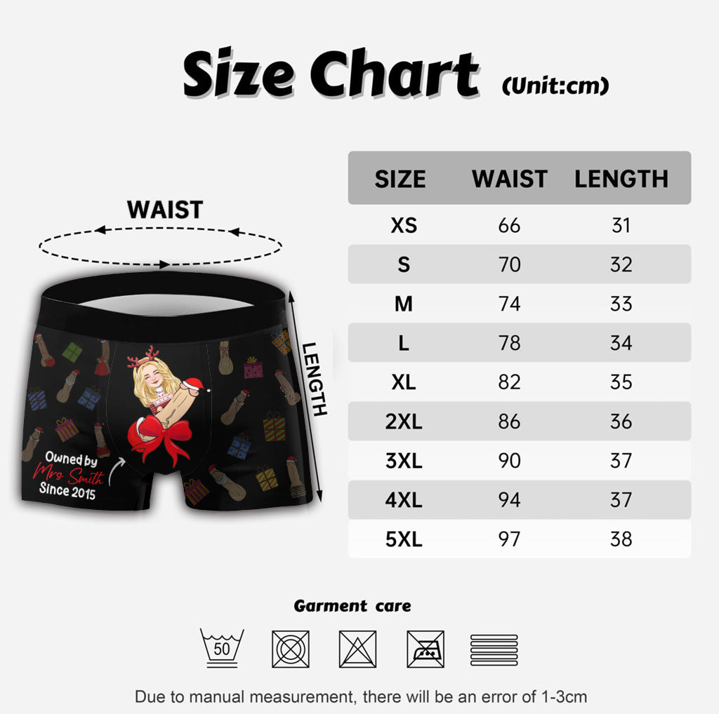 I Love You - Personalized Couple Men Boxer Briefs