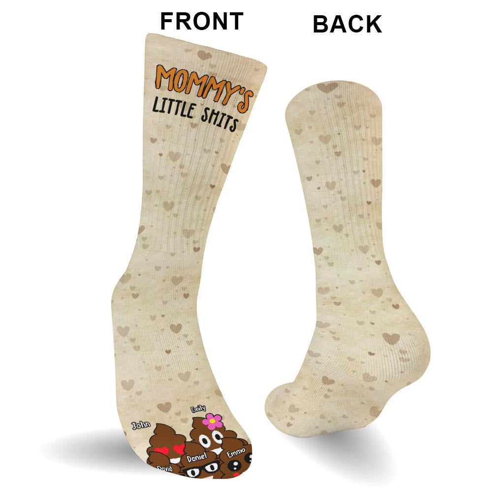 Dad's Little Cuties - Gift for dad, grandma, grandpa, mom, uncle, aunt - Personalized Socks