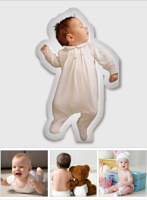 Custom Photo Humanoid - Personalized Newborn Shaped Pillow