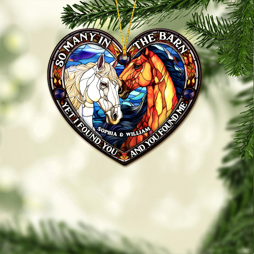 So Many In The Barn - Horse gift for husband, wife, boyfriend, girlfriend - Personalized Ornament
