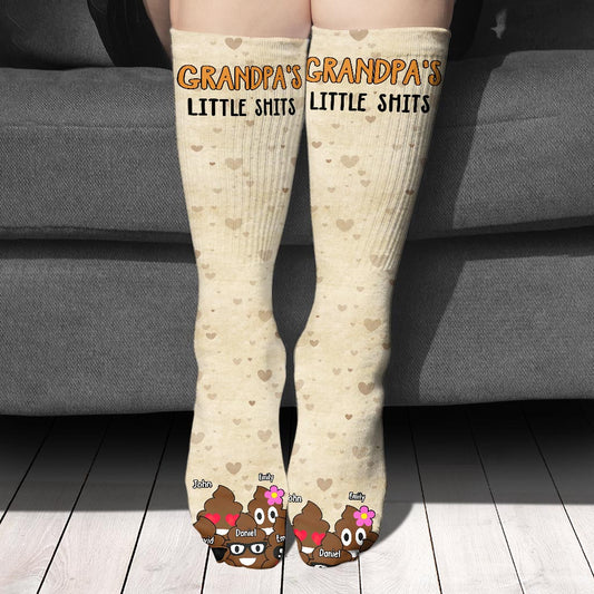 Dad's Little Cuties - Gift for dad, grandma, grandpa, mom, uncle, aunt - Personalized Socks