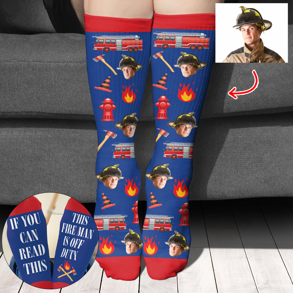 Funny Firefighter - Personalized Firefighter Socks