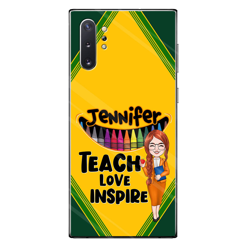 Teach Love Inspire - Personalized Teacher Phone Case