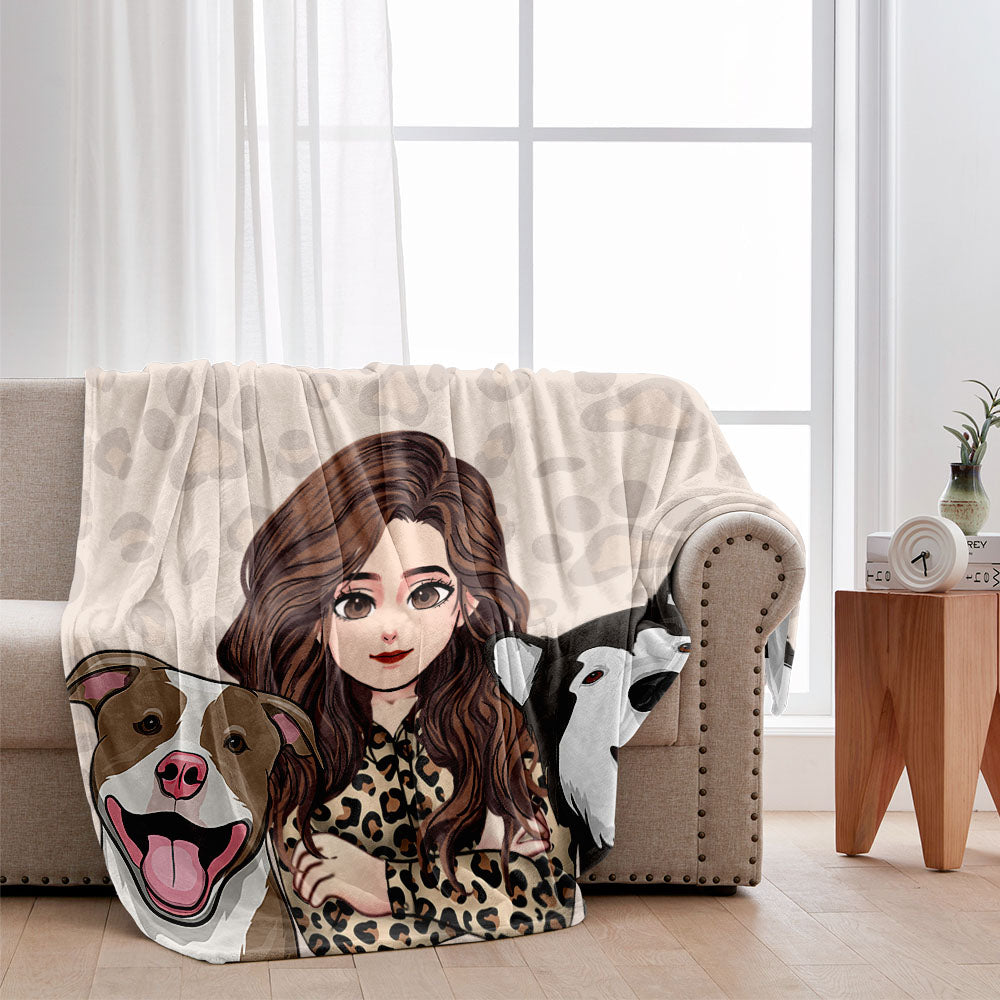 Pet Cuddling blanket - Cat gift for cat lover - Personalized Blanket