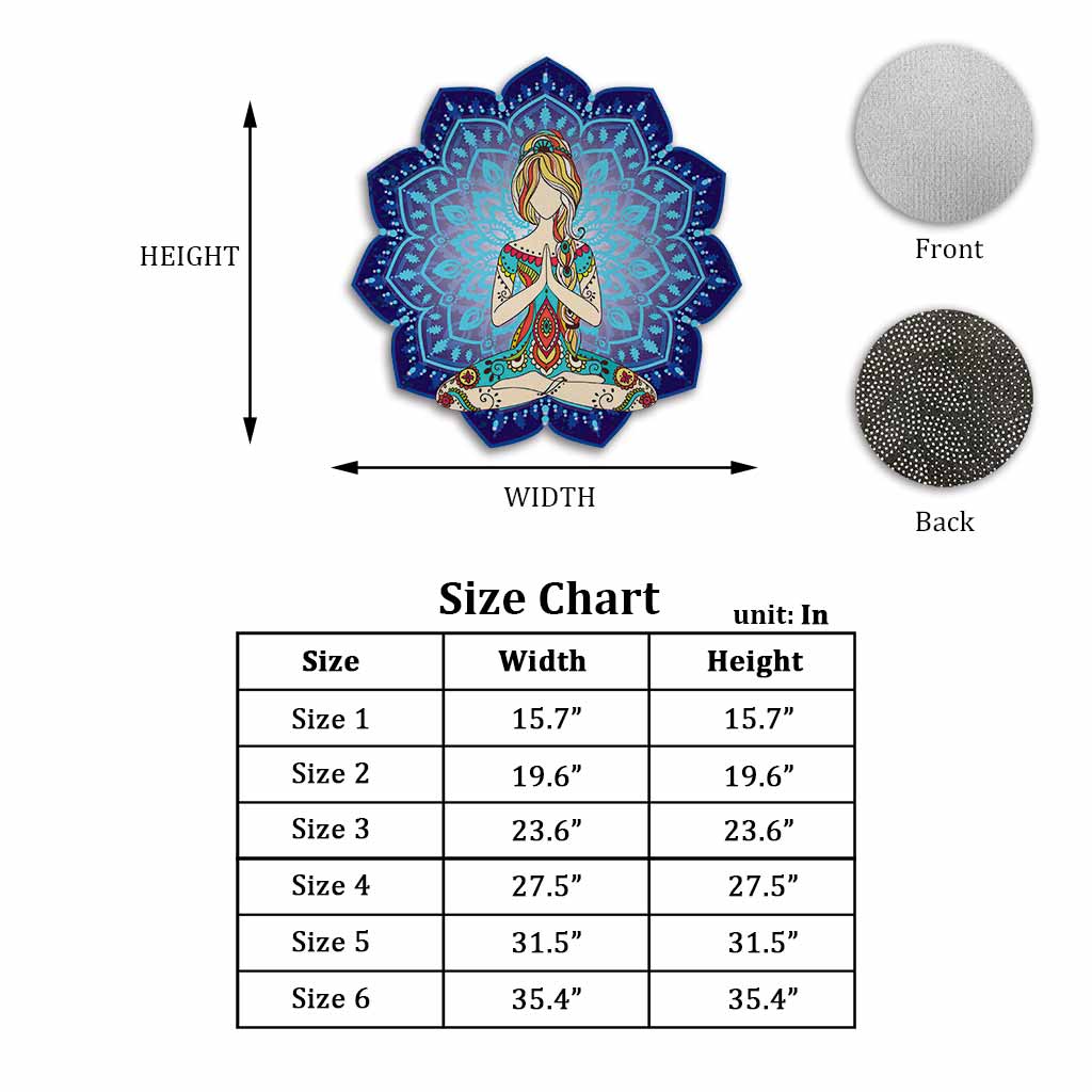 Namaste Paradise - Yoga Shaped Doormat