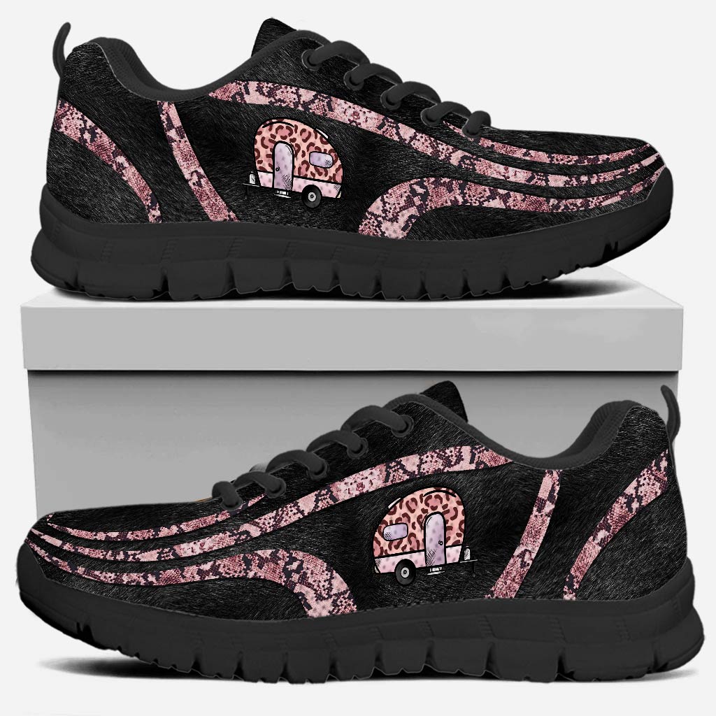 Leopard And Rose - Camping Sneakers
