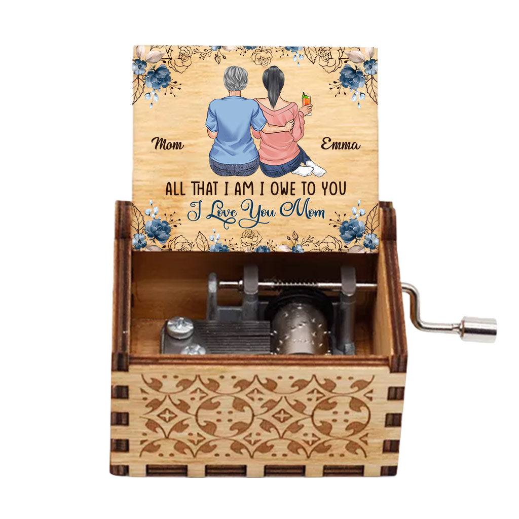 All That I Am - Personalized Mother's Day Mother Hand Crank Music Box