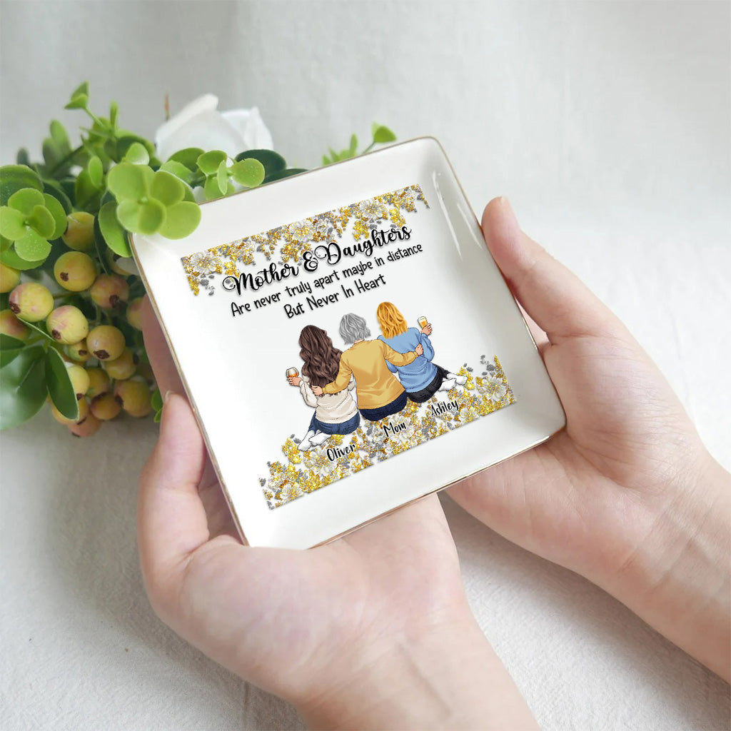 Mother And Daughters - Mother's Day Mother Jewelry Dish