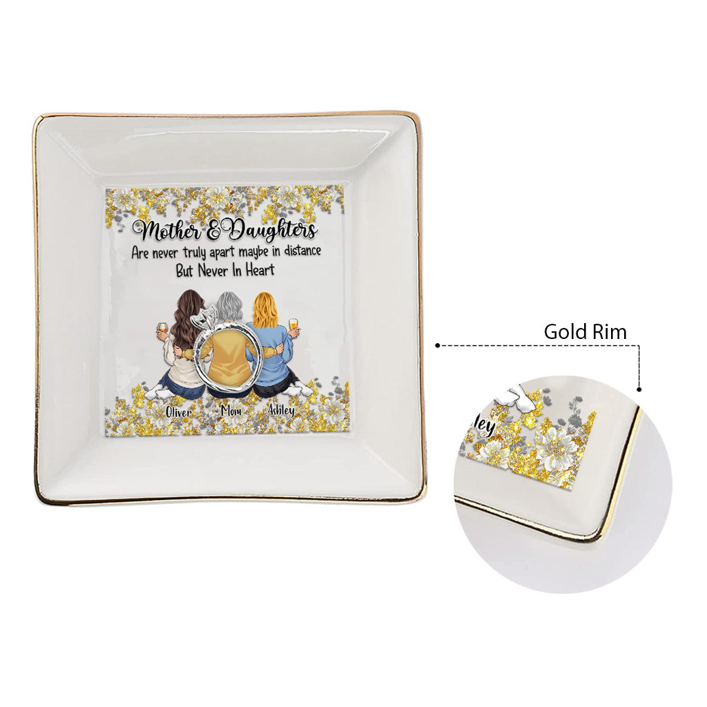 Mother And Daughters - Mother's Day Mother Jewelry Dish