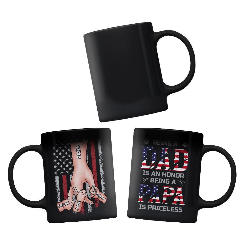 Being A Papa Is Priceless - Personalized Grandpa Mug