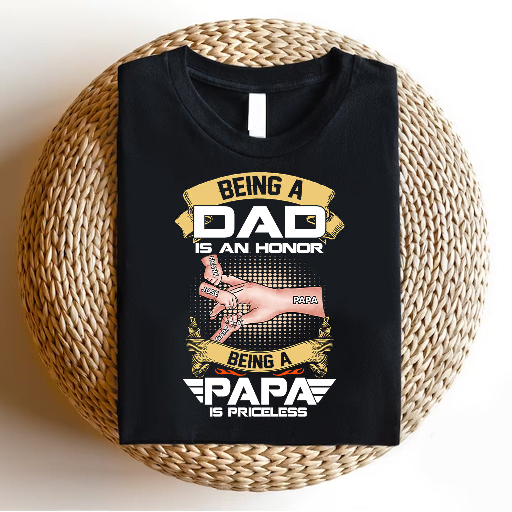 Priceless Papa - Personalized Grandpa T-shirt and Hoodie