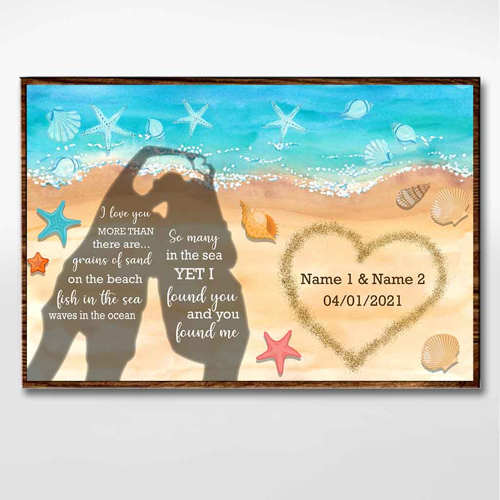 I Love You More - Sea Lover Personalized Poster
