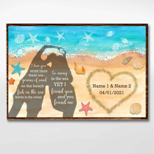 I Love You More - Sea Lover Personalized Poster