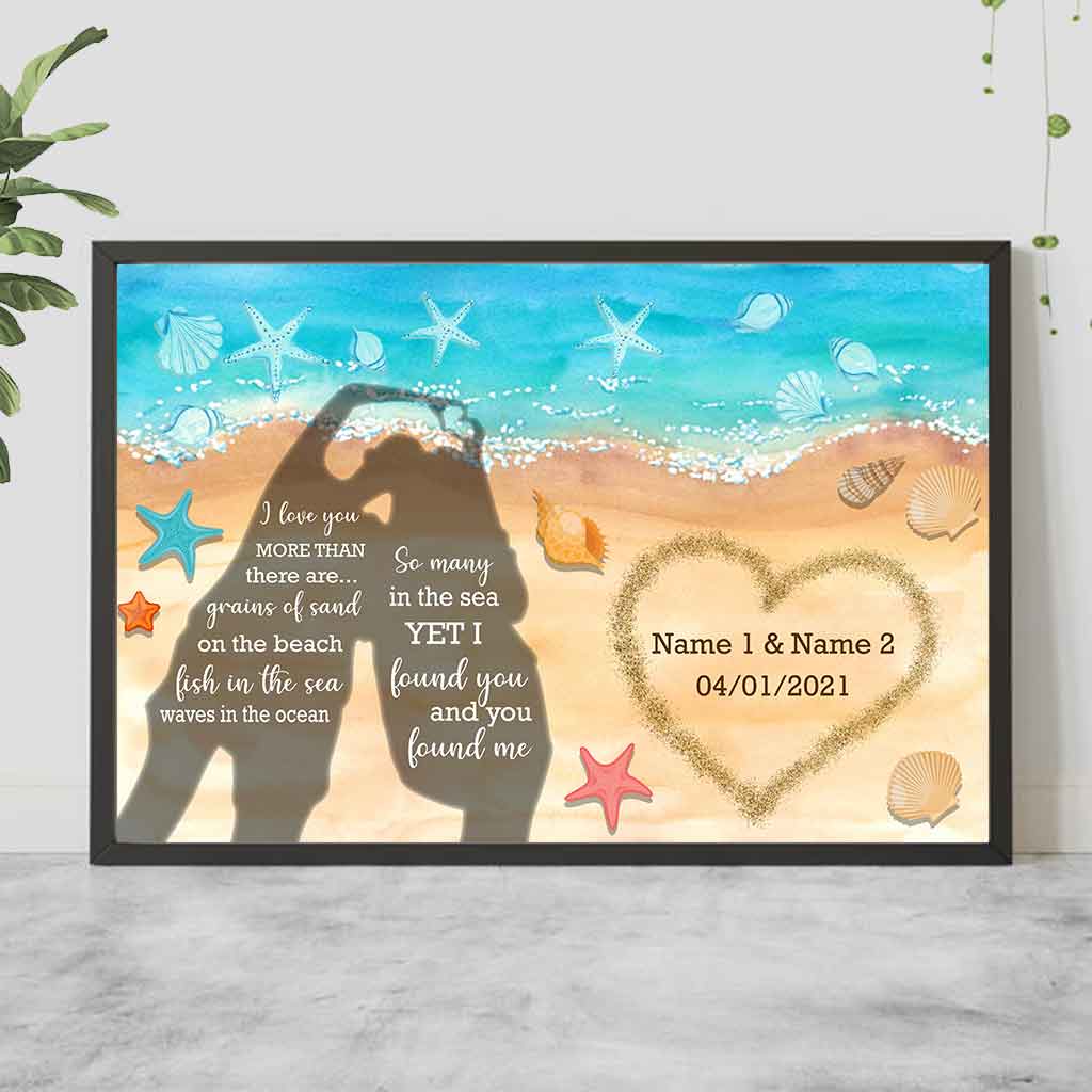 I Love You More - Sea Lover Personalized Poster