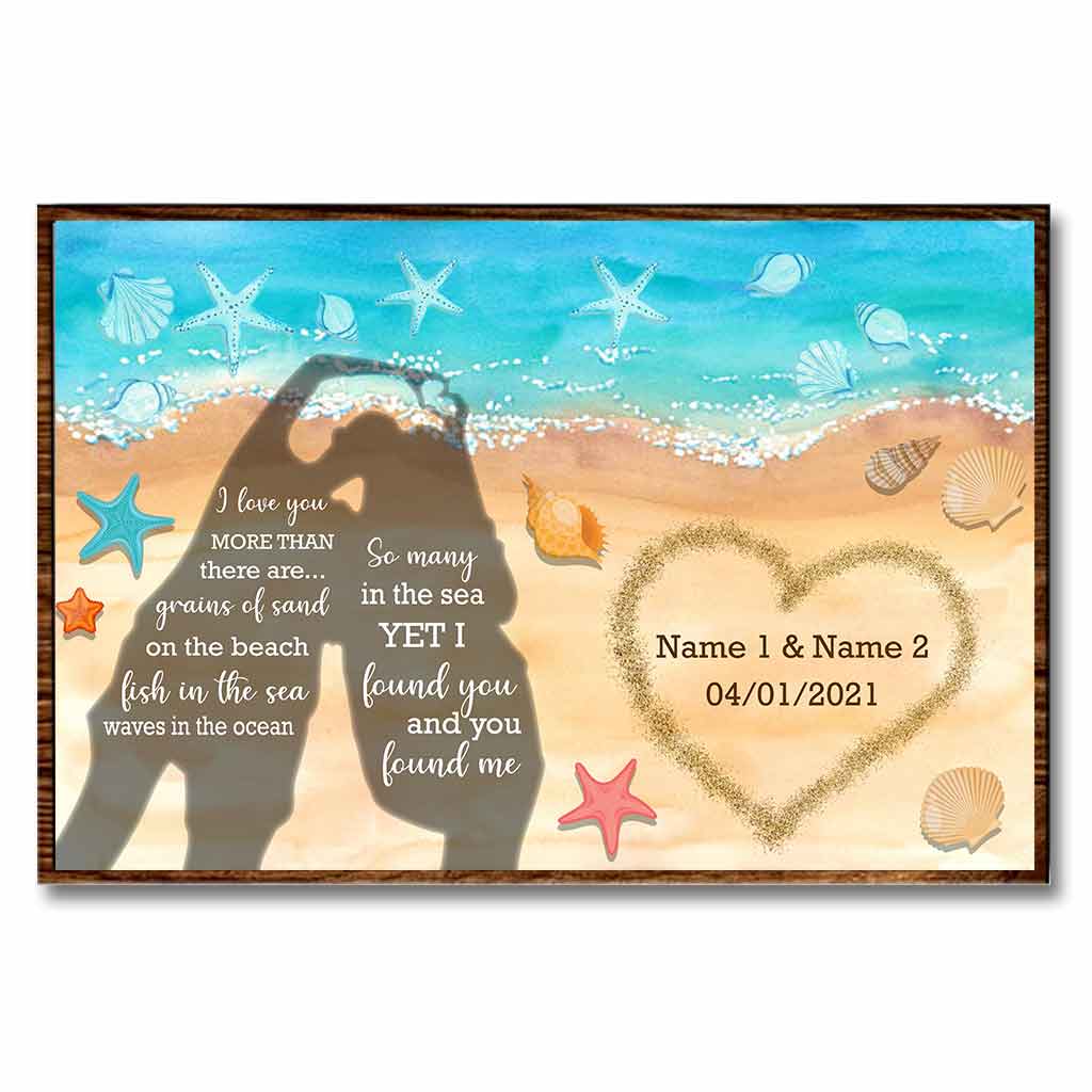 I Love You More - Sea Lover Personalized Poster