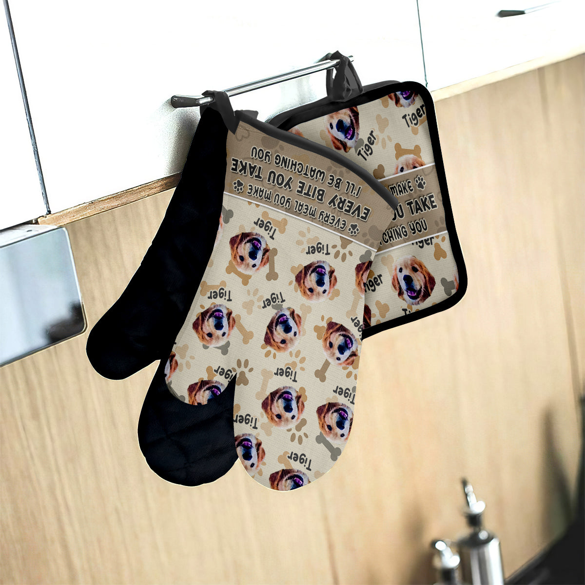 Every Meal You Make - Personalized Baking Oven Mitts & Pot Holder Set