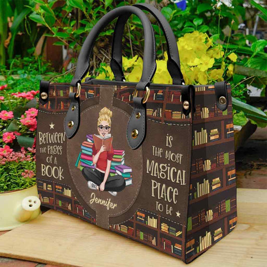 All You Need Is A Good Book - Personalized Book Leather Handbag
