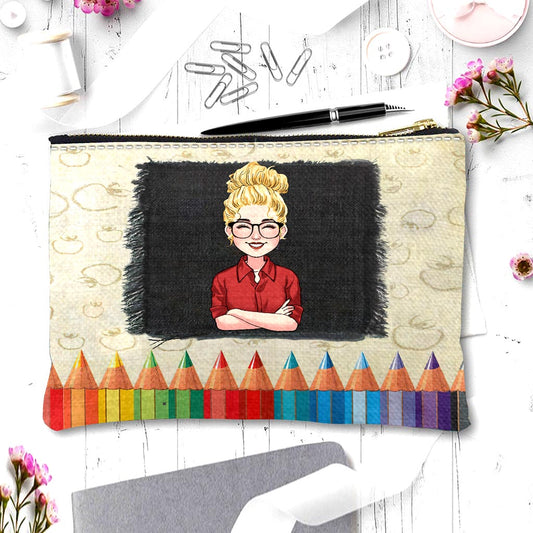 Teacher Survival Kit Pencil Case - Personalized Teacher Pouch