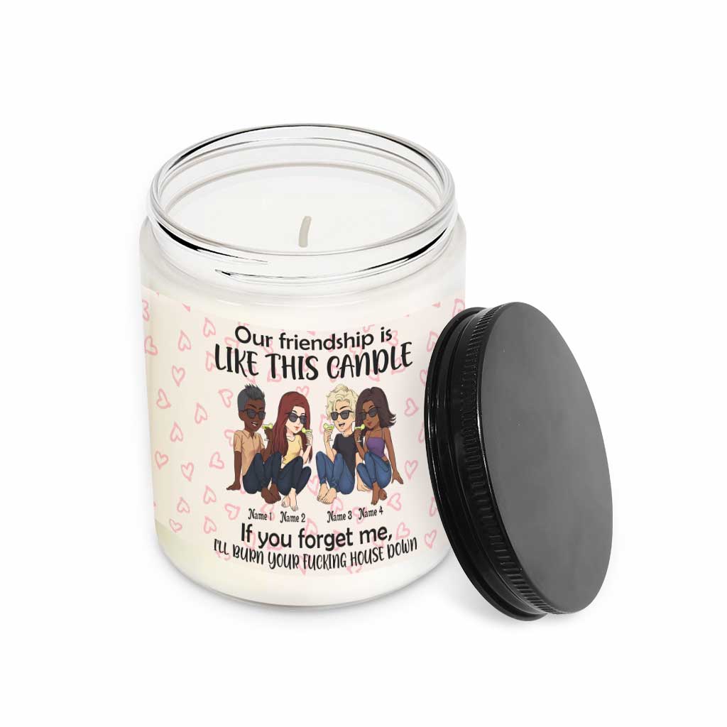 Our Friendship Is Like This Candle - Personalized Bestie Candle