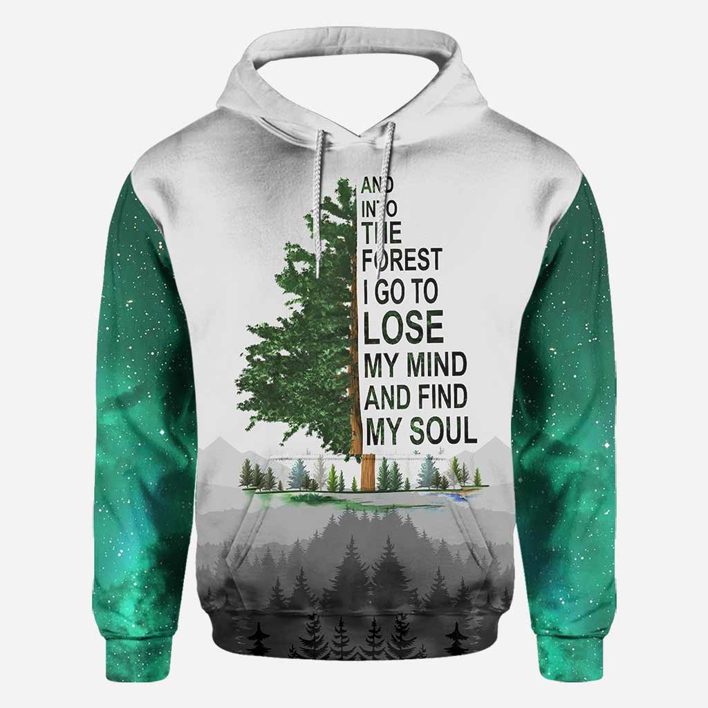 And Into The Forest I Go - Hiking All Over T-shirt and Hoodie 112021