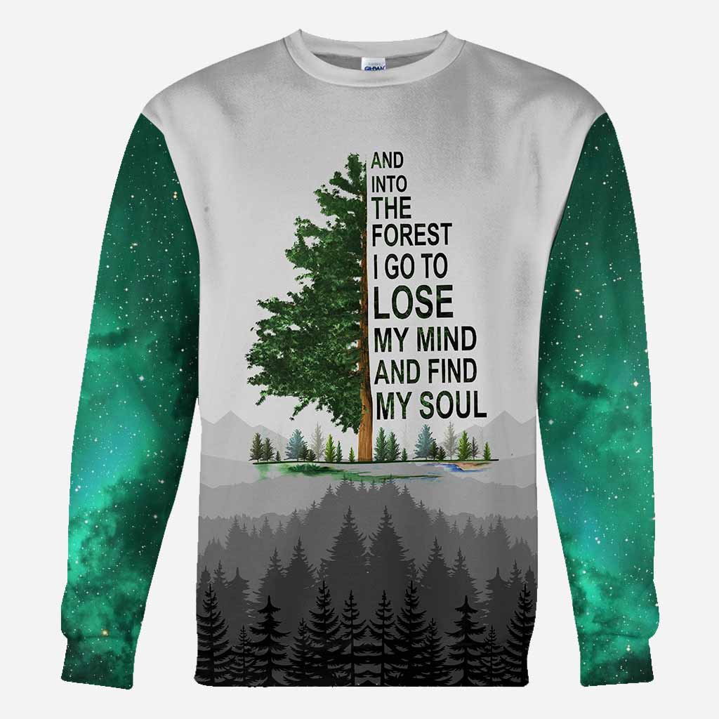 And Into The Forest I Go - Hiking All Over T-shirt and Hoodie 112021