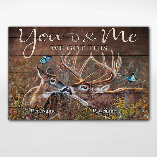 Hunting Couple - Personalized Poster 1121