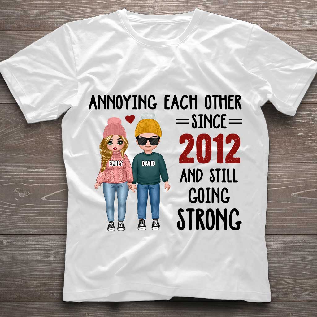 Annoying Each Other - Personalized Couple T-shirt and Hoodie