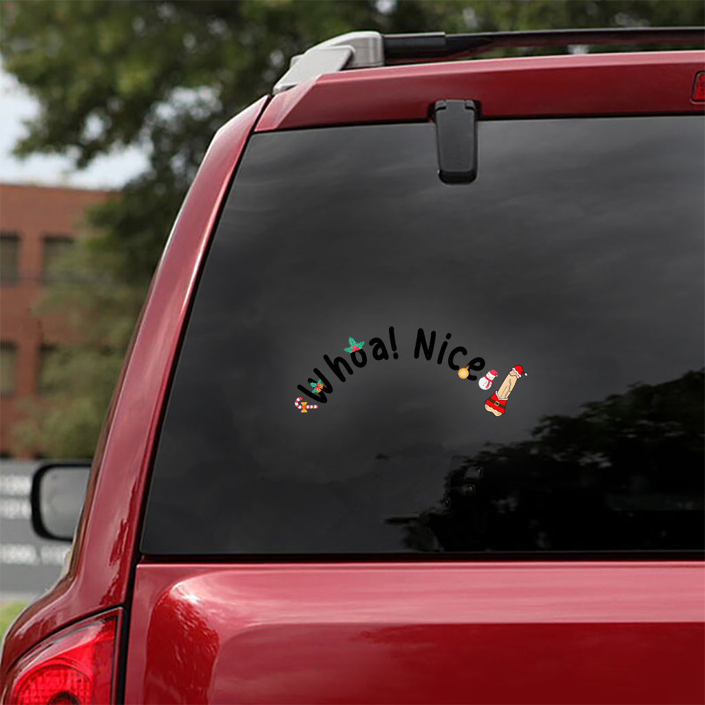 Whoa! Nice P - Personalized Couple Decal Die Cut