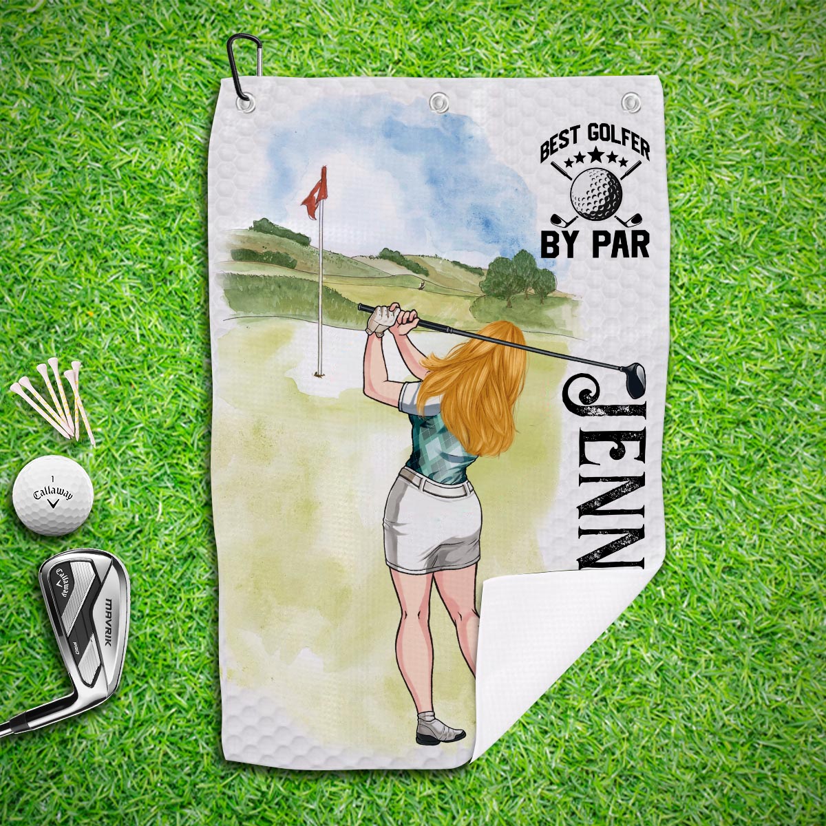 My Lucky Golf Cap - Personalized Golf Golf Towel