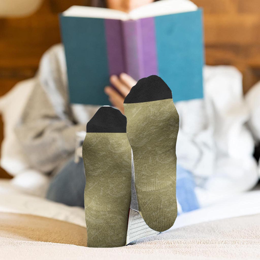 Lucky Fishing Socks - Gift for dad, uncle, aunt, grandma, grandpa, mom, son, daughter, brother, sister, granddaughter, grandson, husband, wife, boyfriend, girlfriend, friend, co-worker - Personalized Socks