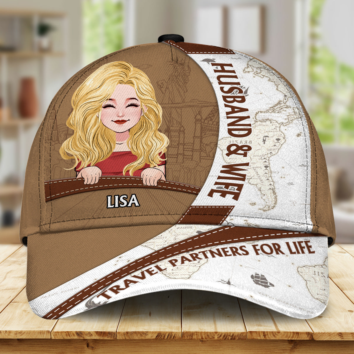 Husband & Wife Travel Partner - Personalized Travelling Classic Cap