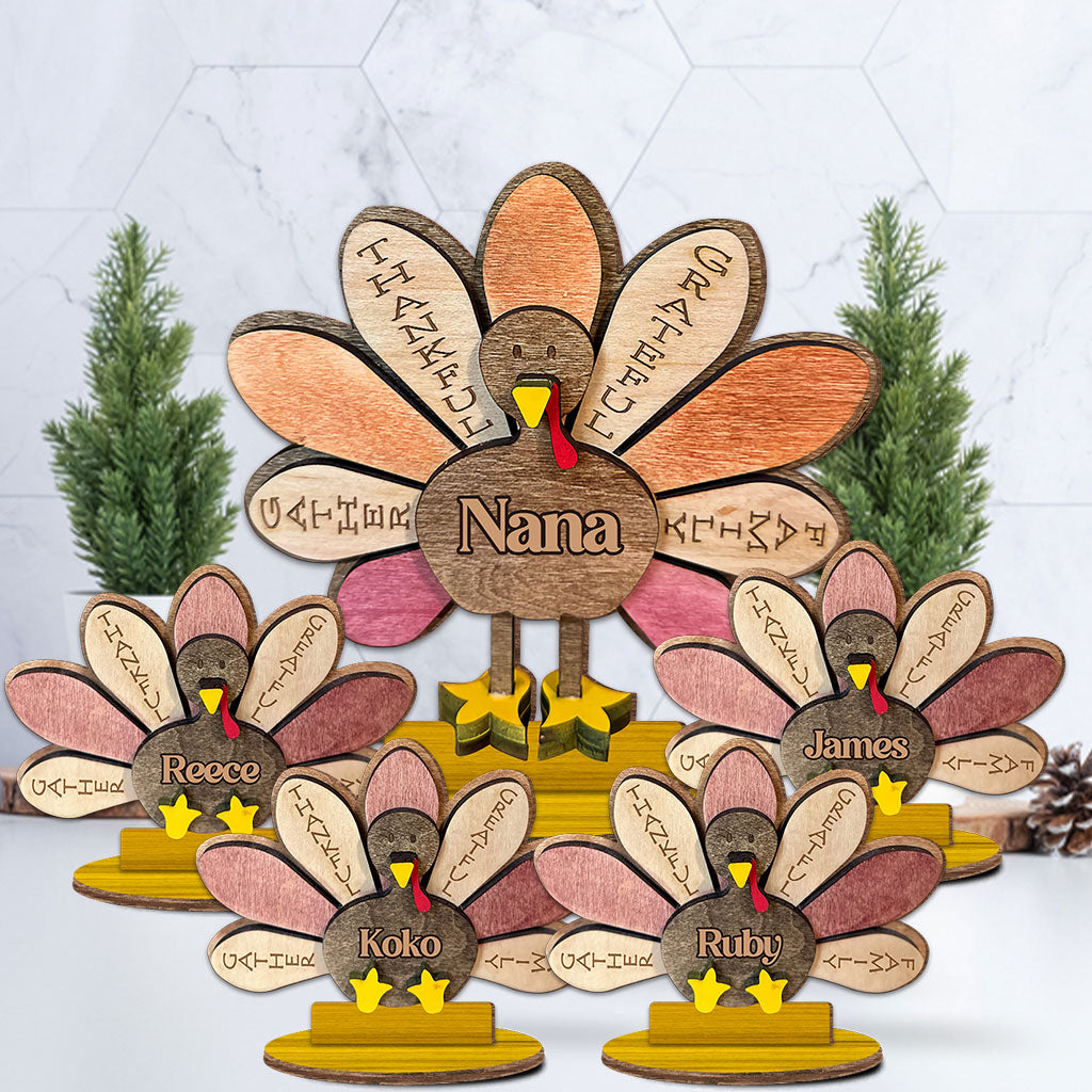 Thankful Grandma - Personalized Farmer Freestanding Wood Plaque