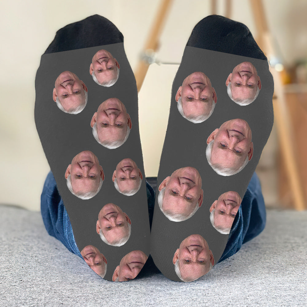 Custom Face - Personalized Grandpa Socks